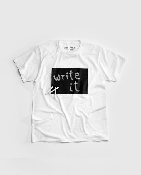 Writable t-shirt BLOCK print