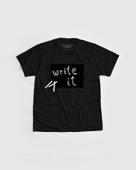 Writable t-shirt BLOCK print